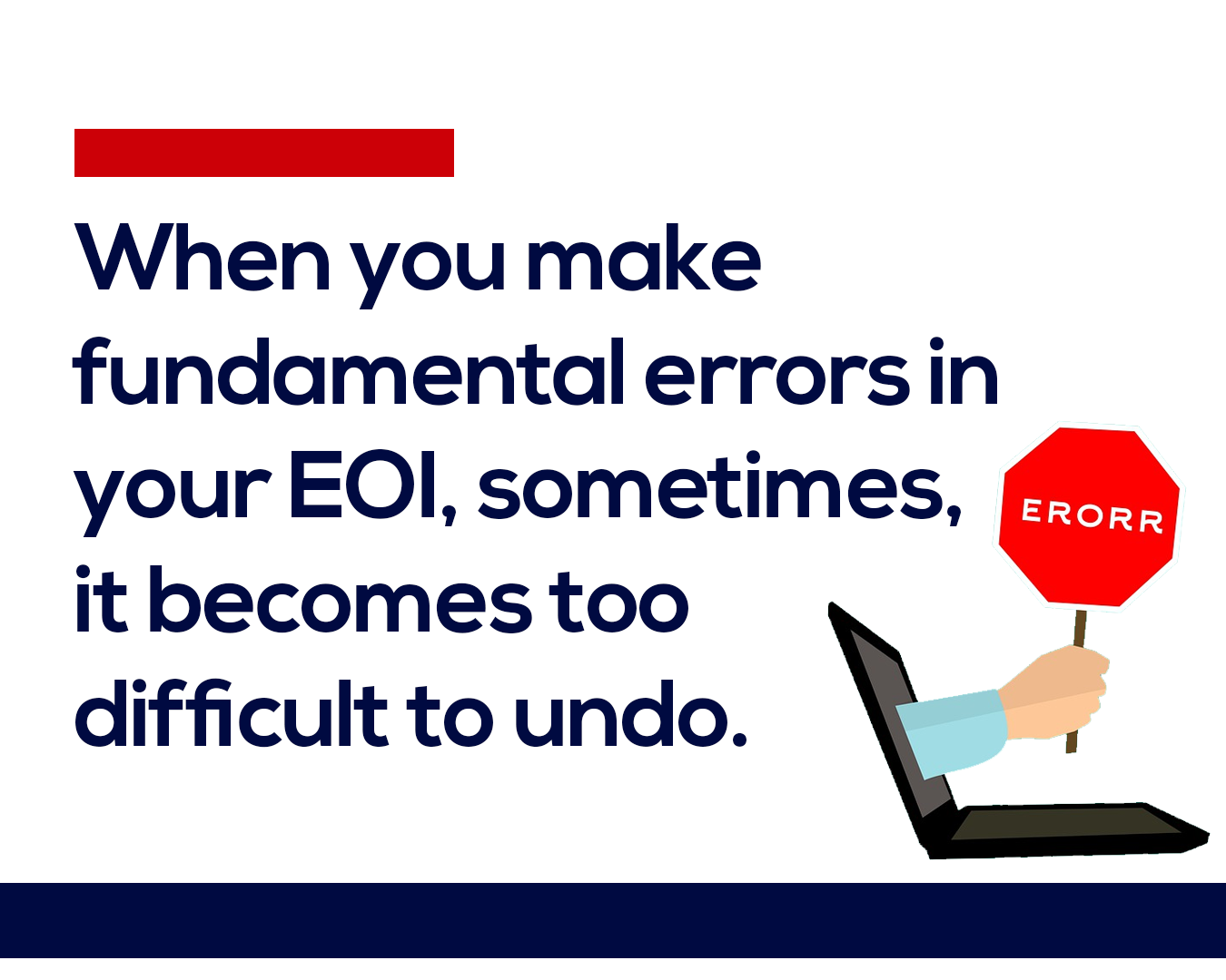 Advice on Errors on EOI
